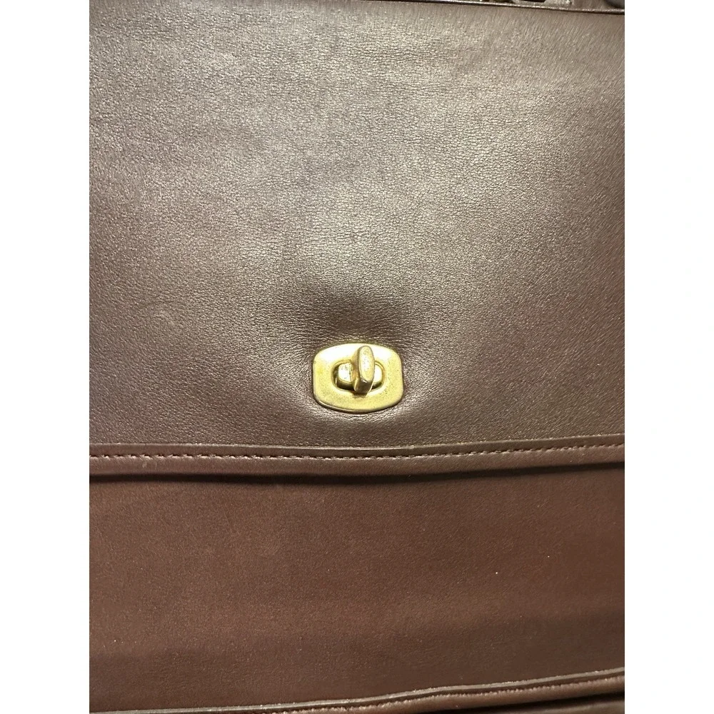 COACH Vintage Colebrook Briefcase Brown Leather Messenger Bag 5181